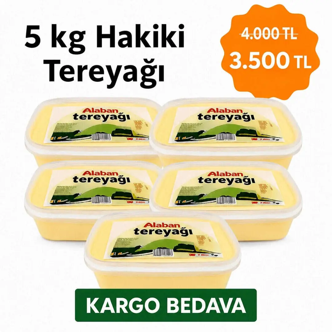 Atabarı Atabarı Hakiki Tereyağı 5 Kg Kampanya | Ekonomik Tereyağı