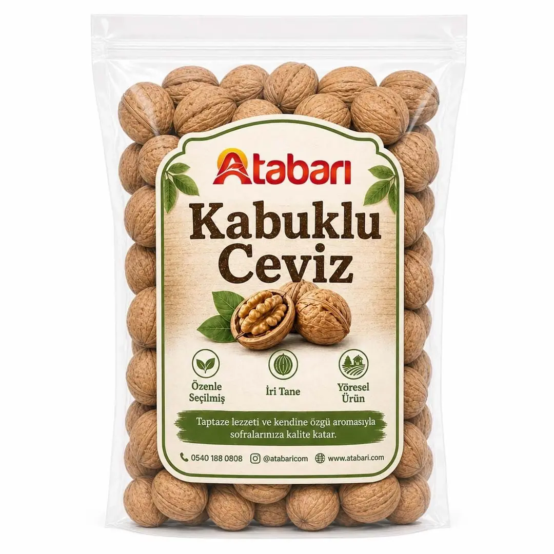 Atabarı Kabuklu Ceviz | Katkısız, Taze ve Besleyici (1 Kg)
