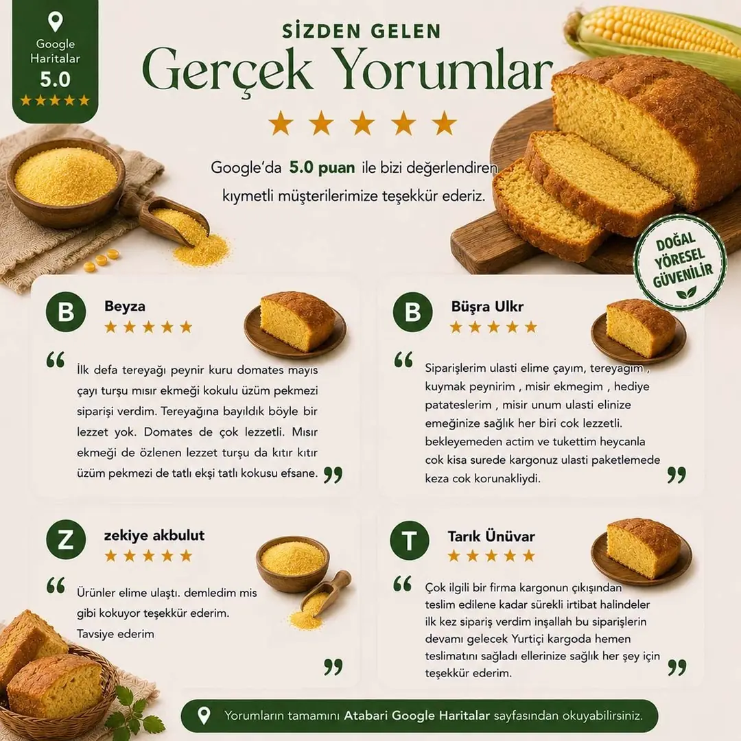 Mısır Ekmeği | Doğal, Taze ve Katkısız (1 Kg)