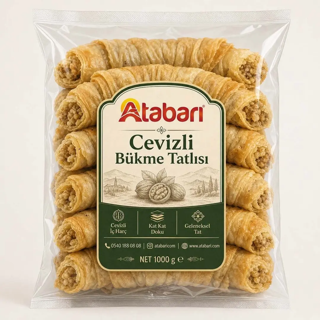 Atabarı Cevizli Bükme Tatlısı – Tatlı Krizlerine Doğal Çözüm (1 Kg)