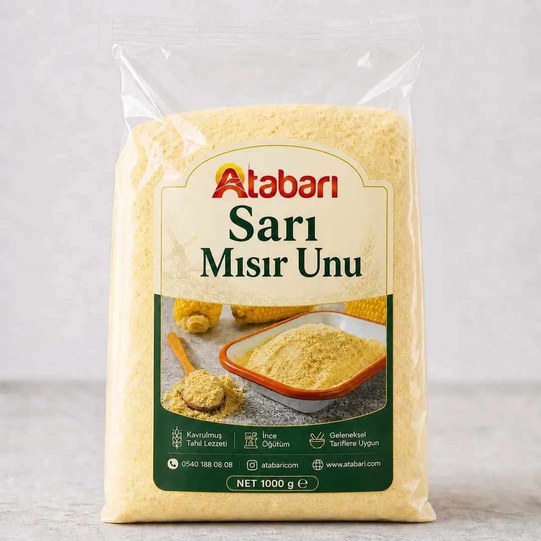 Atabarı Artvin Sarı Mısır Unu - Doğal Taş Değirmen Lezzeti (1 Kg)