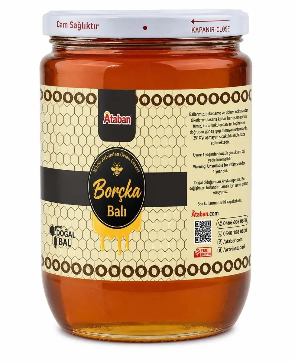 Atabarı Borçka Balı | Katkısız, Saf ve Yeni Hasat (850 Gr)