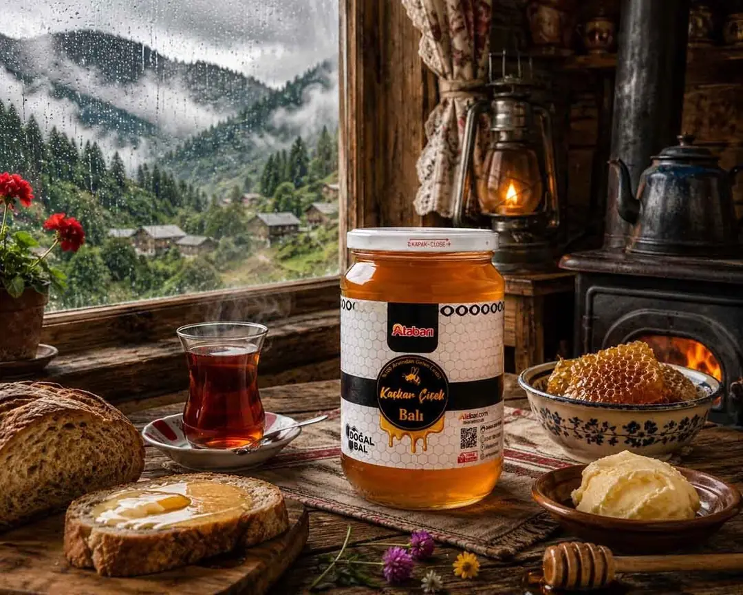 Kaçkar Çiçek Balı | Katkısız, Şekersiz Hakiki Bal (850 Gr)