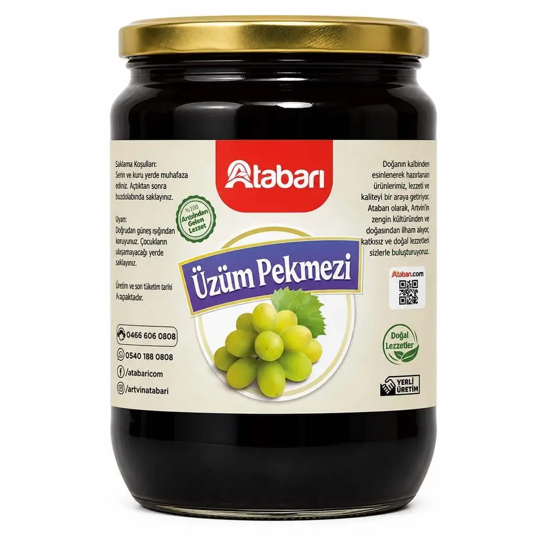 Atabarı Üzüm Pekmezi | Katkısız, Koruyucusuz. Doğal (1 Kg)