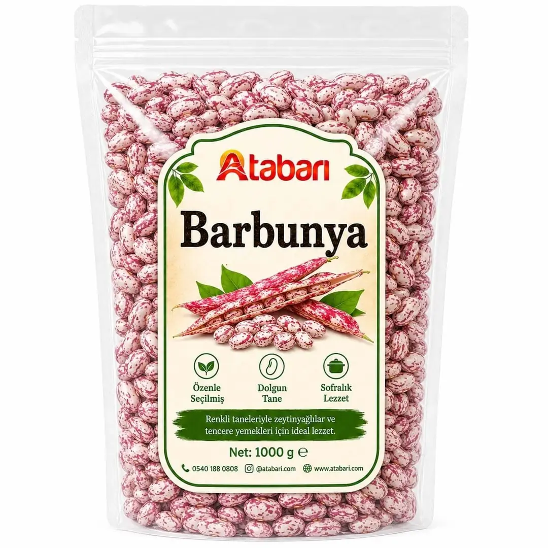 Atabarı Barbunya Fasulye | Doğal, Besleyici ve Katkısız (1 Kg)