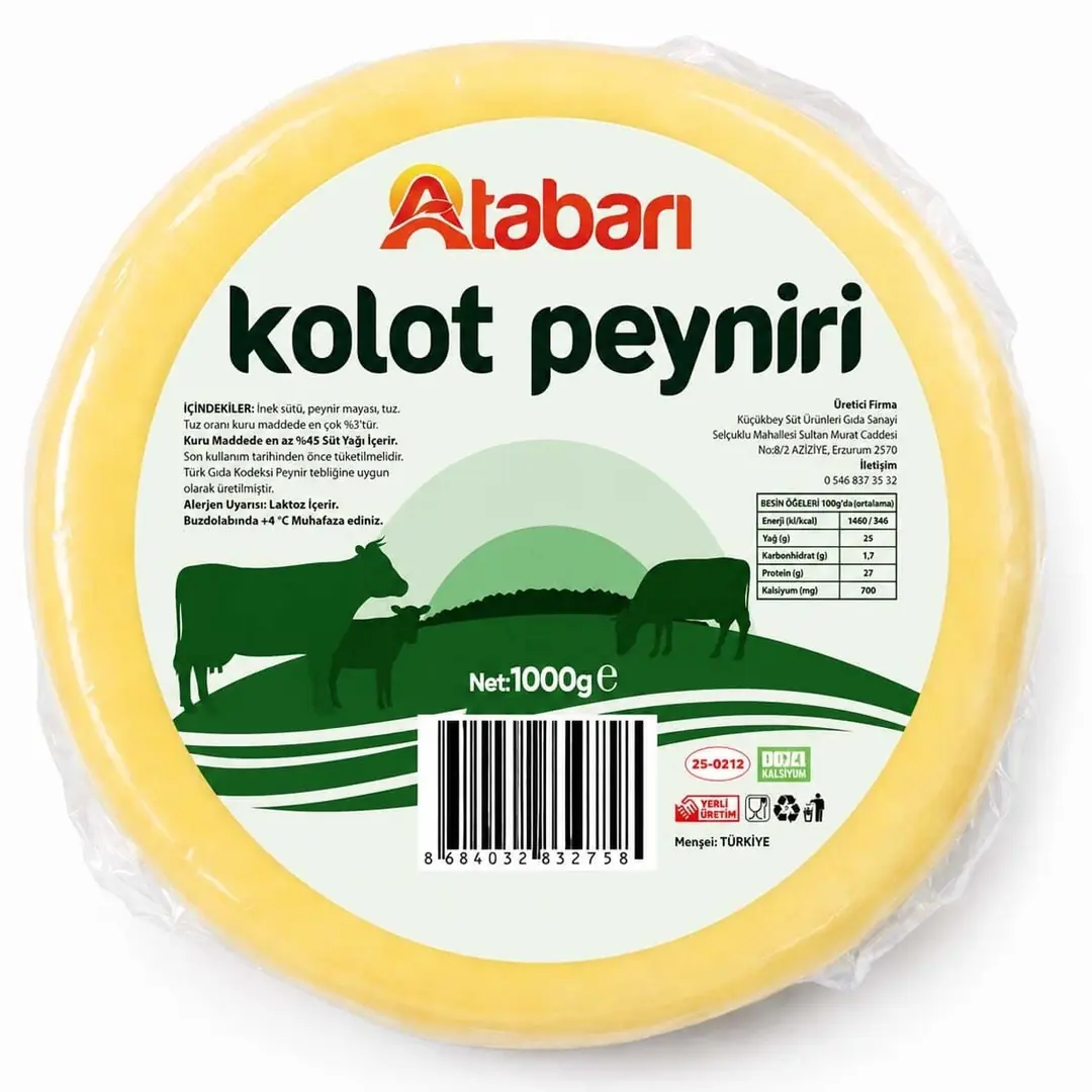 Atabarı Kolot Peyniri | Muhlama Ustalarının Tercihi (1 Kg)