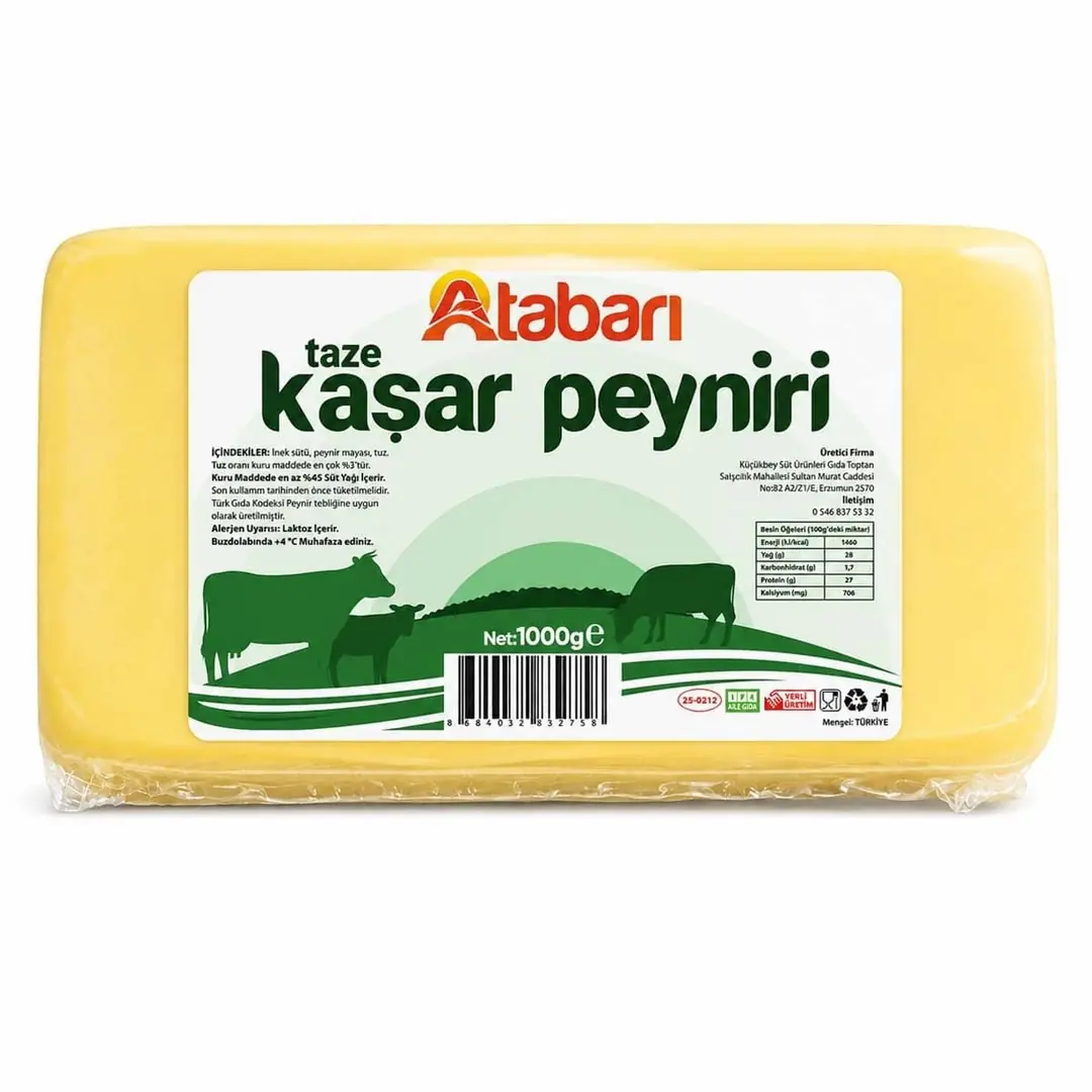 Taze Kars Kaşar Peyniri | 6 Ay Olgun, Tam Yağlı Lezzet (1 Kg)