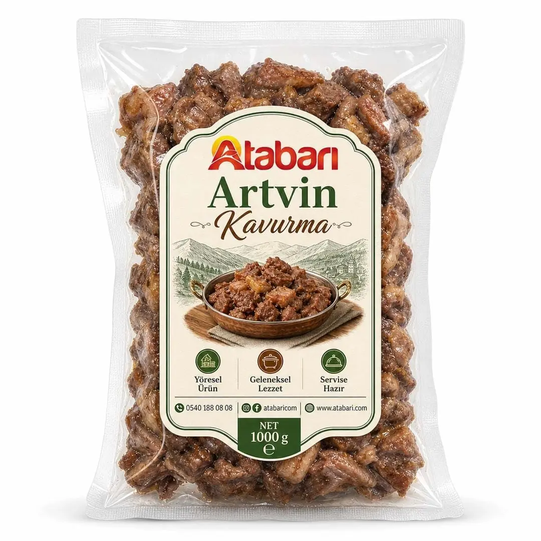 Atabarı Artvin Kavurma | Odun Ateşinde Gerçek Et Lezzeti (1 Kg)