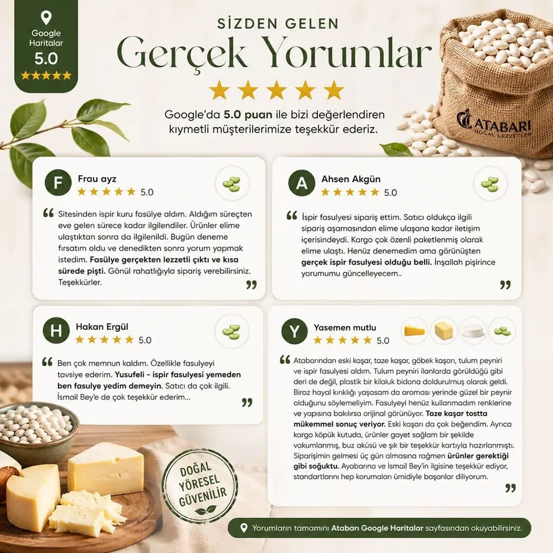 İspir Fasulyesi 5 Kg Avantaj Paketi | 1 Kg Hediye