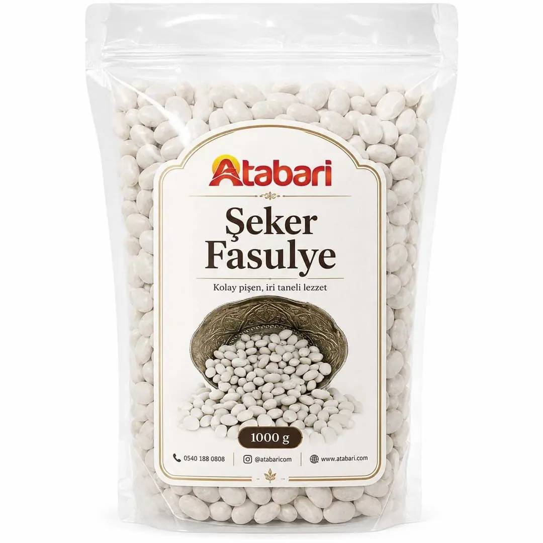 Atabarı Şeker Fasulye | Katkısız, Kolay Pişen Doğal Lezzet (1 Kg)