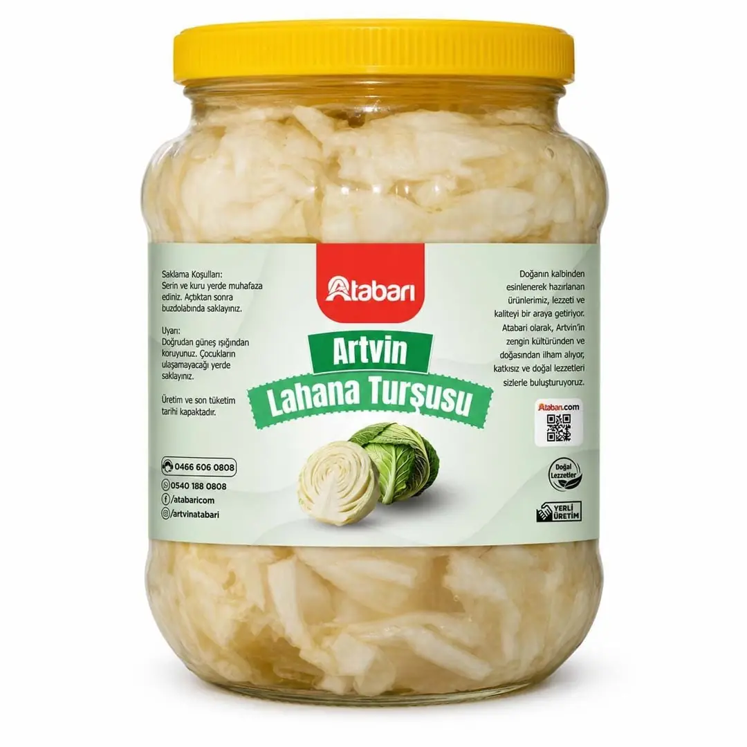 Atabarı Lahana Turşusu | Katkısız, Ev Yapımı, Kıtır Kıtır (5 Kg)