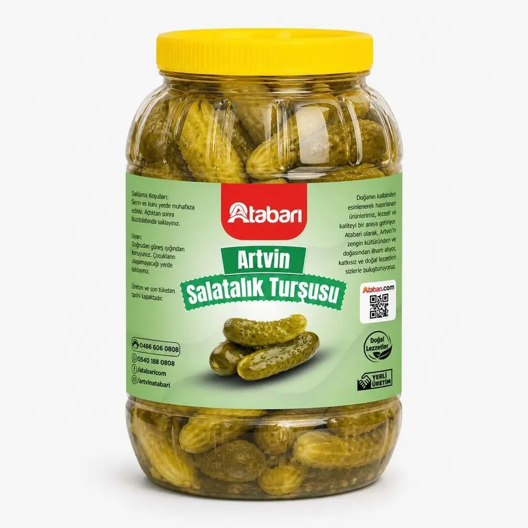 Atabarı Salatalık Turşusu | Katkısız, Ev Yapımı, Kıtır Kıtır (3 Kg)