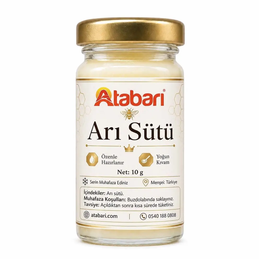 Atabarı Arı Sütü – Doğanın Saf Gücü Cam Kavanozda (10 Gr)