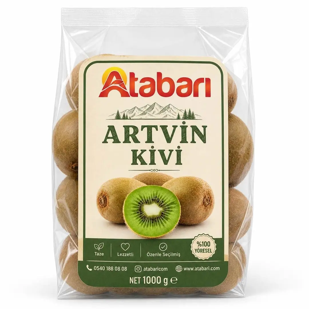 Atabarı Artvin Kivi | Vitamin Dolu, Doğal ve Taptaze (1 Kg)