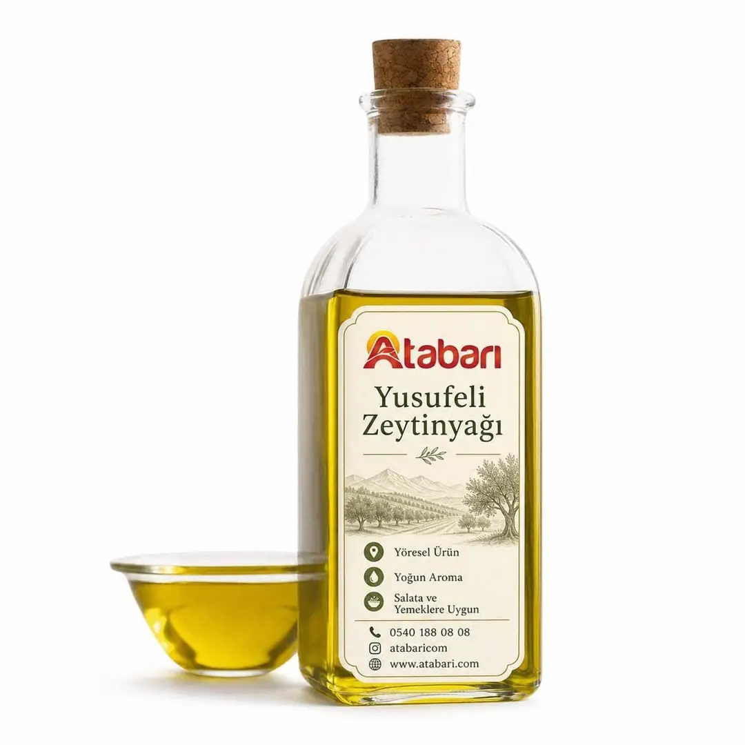 Atabarı Yusufeli Zeytinyağı | Soğuk Sıkım, Saf ve Katkısız (1 Kg)